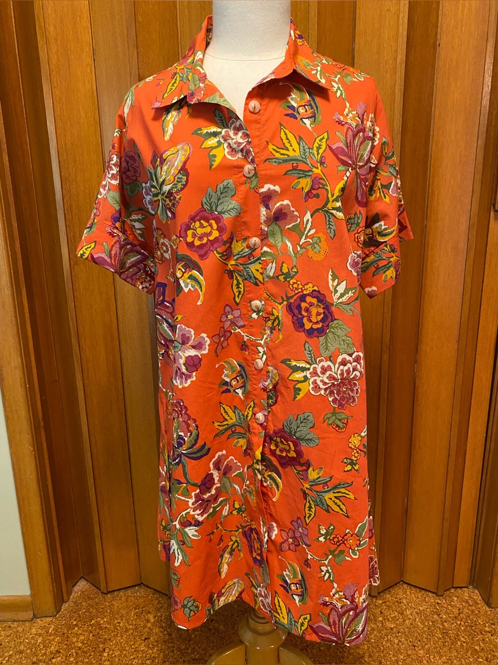 Floral Short Sleeve Dress